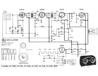 Crosley 11 121 schematic circuit diagram